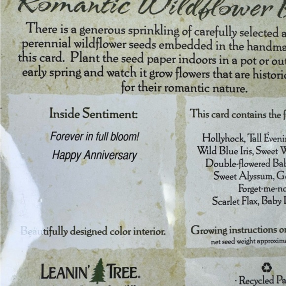 Leanin' Tree Misc Greeting Cards Plant Seeds Plantable Card Lot of 5 - Picture 11 of 13